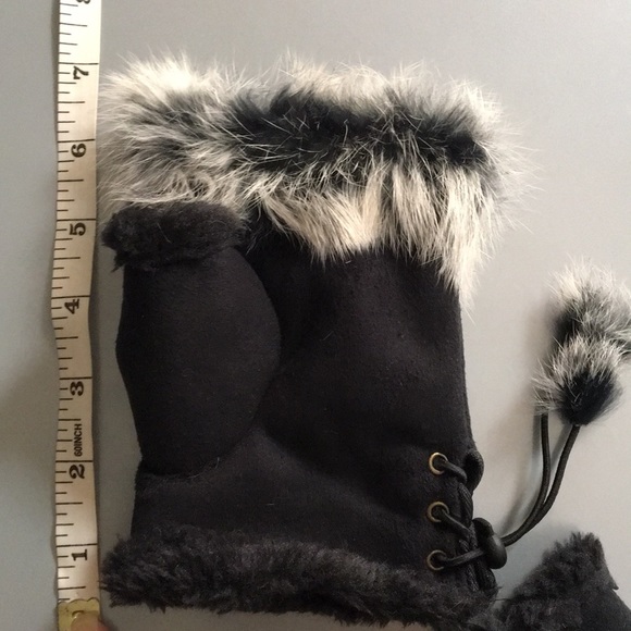 JUST IN fingerless gloves BLACK - Picture 5 of 7